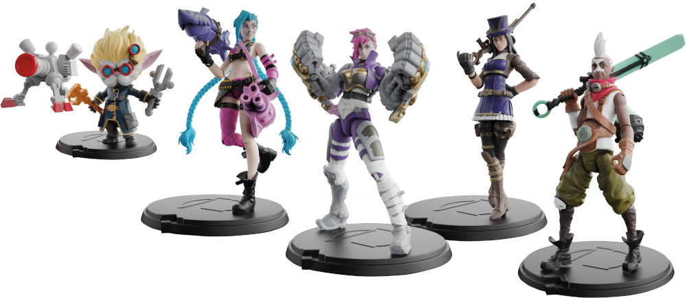 Set of 5 figurines League of Legends